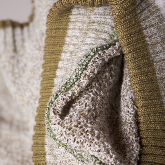 1950s Loose Knit Green Short Sleeve Sweater